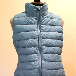 Blue puffer Old Navy maternity vest